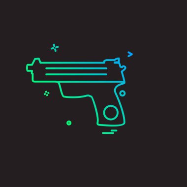 Silah simge tasarlamak vektör 