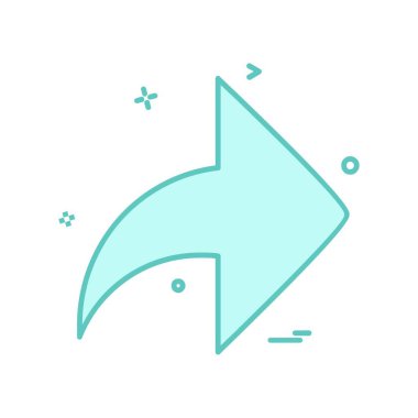 Ok simgesi tasarım vektörü