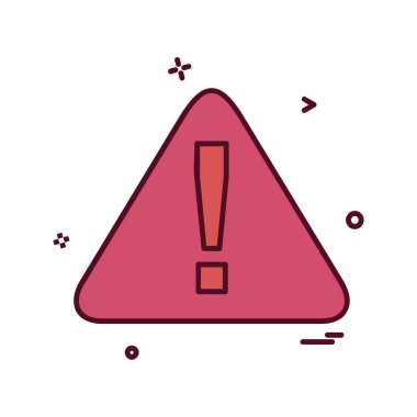 Uyarı simge tasarlamak vektör