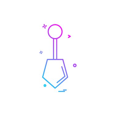 Donanım aracı simgesi tasarım, renkli vektör çizim