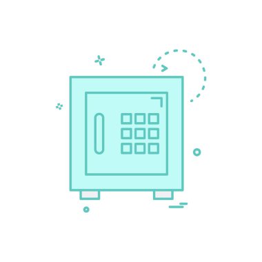 Güvenli simge tasarlamak vektör