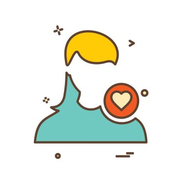 Kadın avatar simge tasarlamak vektör