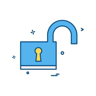 Simge tasarım vektörünü kilitle