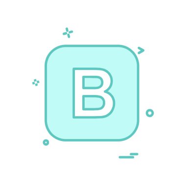 İngilizce alfabe simge tasarlamak vektör 