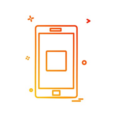 Telefon simgesi tasarım vektörü