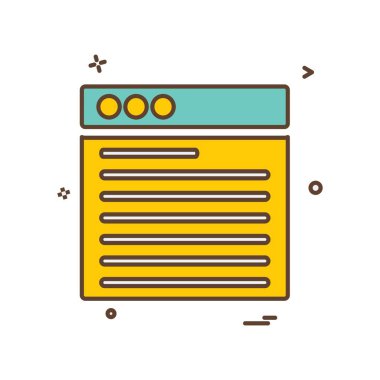 Web düzeni simge tasarım vektörü