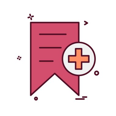 Etiket simgesi tasarım vektörü