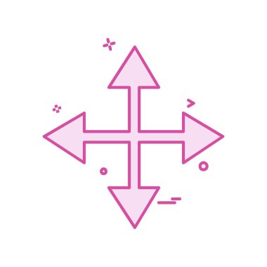 Ok simgesi tasarım vektörü