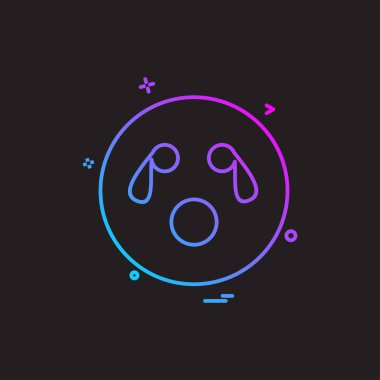 Emoji simgeleri tasarım vektörü 