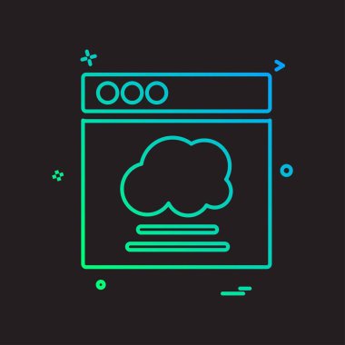 Web düzeni simge tasarım vektörü