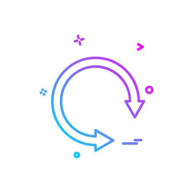 Ok simgesi tasarım vektörü