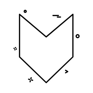 Ok simgesi tasarım vektörü