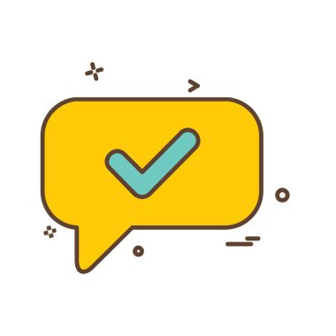 İleti simge tasarlamak vektör