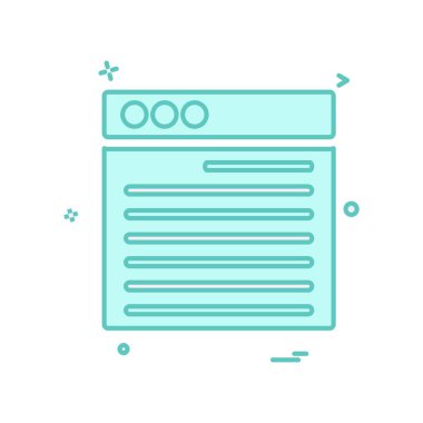 Web düzeni simge tasarım vektörü