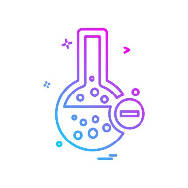 Şişesi simgesi tasarım, renkli vektör çizim