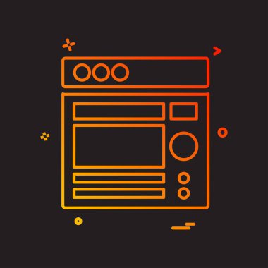 Web düzen simge tasarlamak vektör