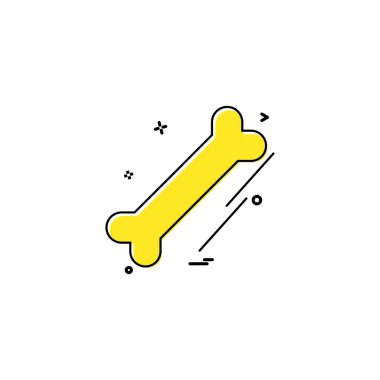 Kemik simge tasarlamak vektör 