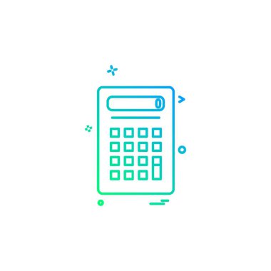 Hesap makinesi simgesi tasarım vektörü