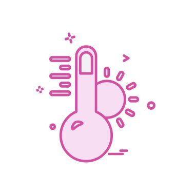 Sıcaklık simgesi tasarım vektörü