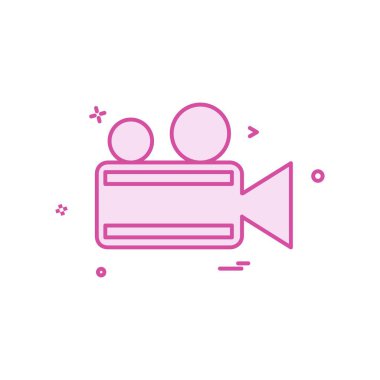 Kamera simgesi tasarım vektörü