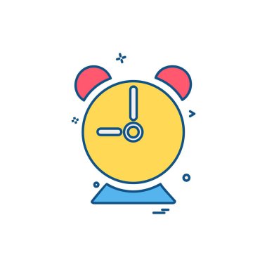 Saat simgesi tasarım vektörü