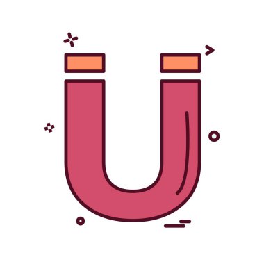 Mıknatıs simge tasarlamak vektör