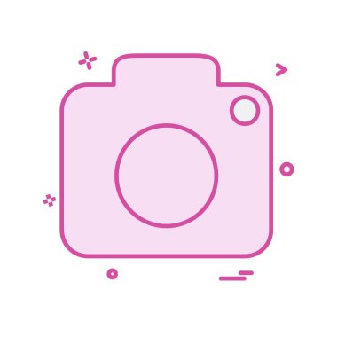 Kamera simgesi tasarım vektörü