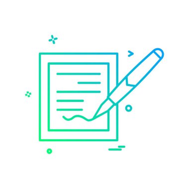 Belge simgesi tasarım vektörü