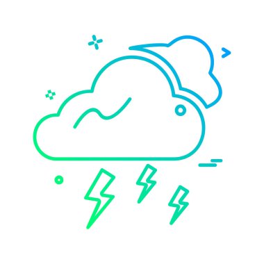 Hava simgesi tasarım vektörü