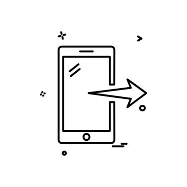 Akıllı telefon simge tasarlamak vektör 