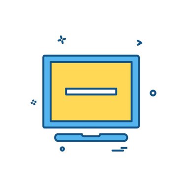 Bilgisayar simgesi tasarım vektörü