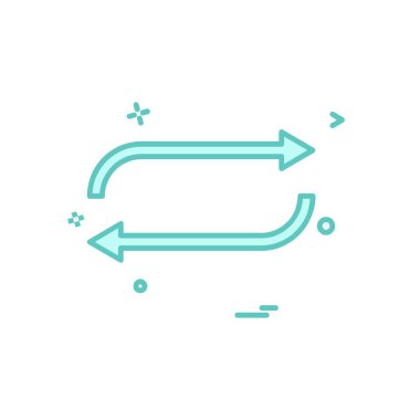 Sıfırlama simge tasarlamak vektör