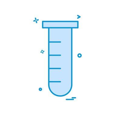 Tüp laboratuvar simge vektör tasarımı 