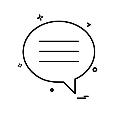 Sohbet simgesi tasarım vektörü