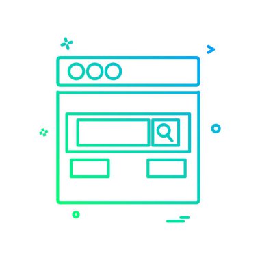 Web düzen simge tasarlamak vektör