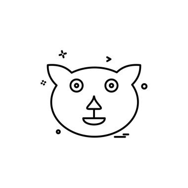 Ayı simge tasarlamak vektör