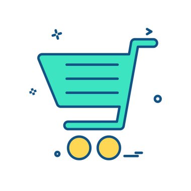 Alışveriş simge tasarlamak vektör 