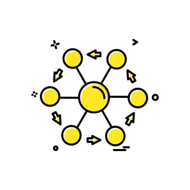 Simge tasarım vektörünü paylaş