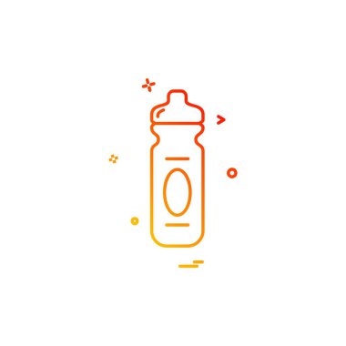 Şişe simge tasarlamak vektör