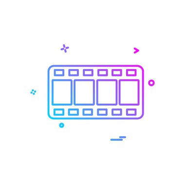 Film simge tasarlamak vektör