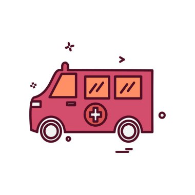 Ambulans simge tasarlamak vektör