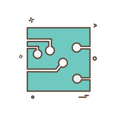 Devre tahtası simgesi tasarım vektörü