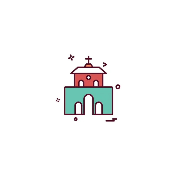 Vecteur Conception Icône Église — Image vectorielle
