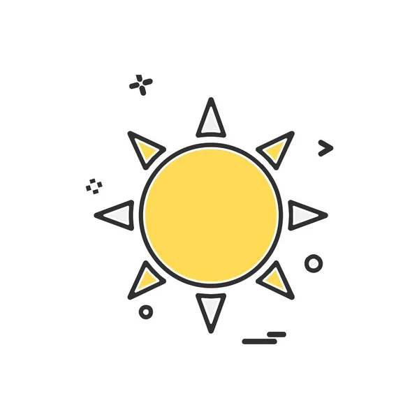 Designvektor Für Sonnensymbole — Stockvektor