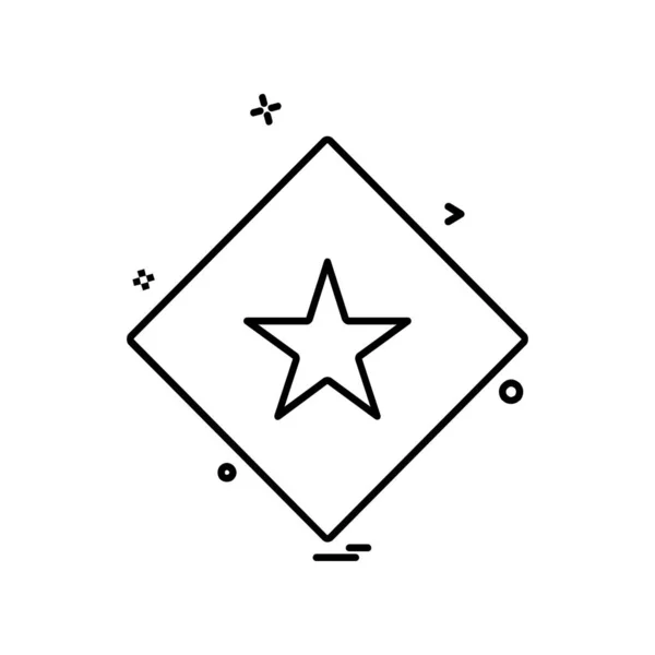 Stern Symbol Design Vektor Illustration — Stockvektor