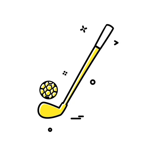 Icono Golf Diseño Vector Ilustración — Vector de stock