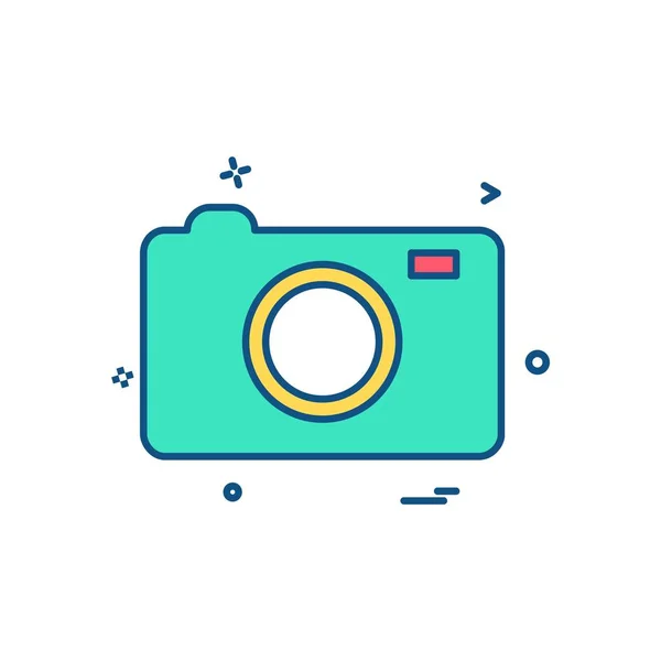 Camera Icon Design Vector — Stock Vector