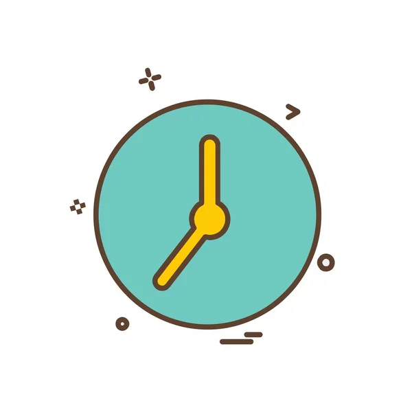 Reloj Icono Diseño Vector — Archivo Imágenes Vectoriales