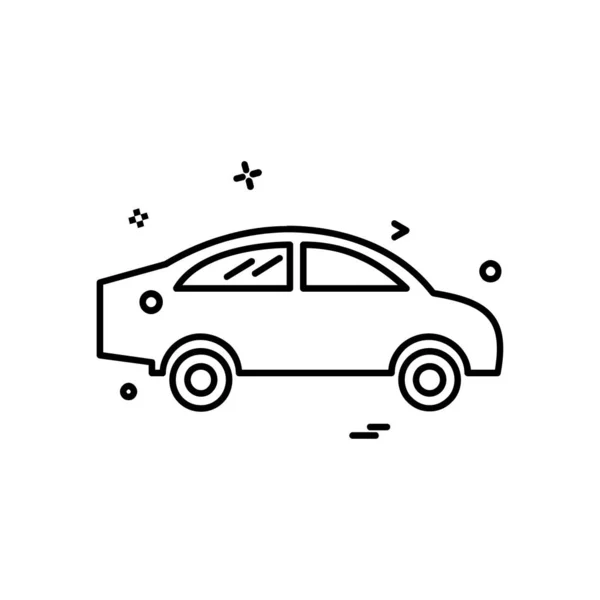 Car Workshop Icon Design Vector — Stock Vector