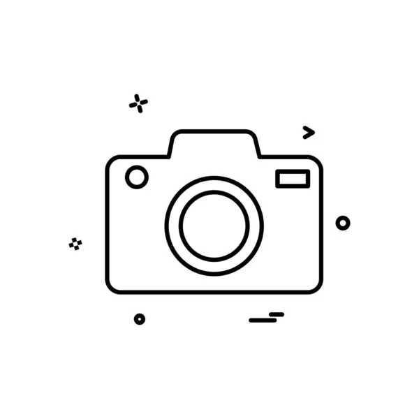 Vetor Design Ícone Câmera —  Vetores de Stock